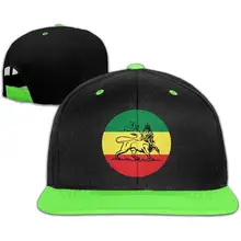 Детская бейсбольная кепка в стиле хип-хоп и шапки для мальчиков и девочек, раста, Лев, Иуда, Эфиопский флаг, зеленый цвет