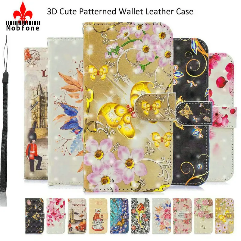 Кожаный чехол с милым 3D рисунком для Xiao mi Red Note 7 7S Pro 6 откидной бумажник красный 5 5A