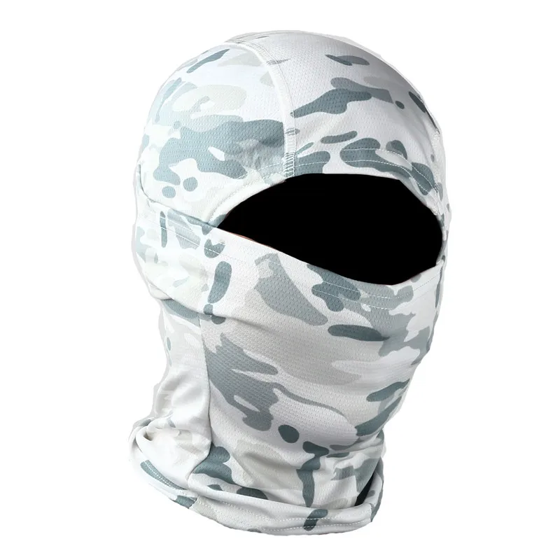 Camouflage Tactical Balaclava for Men Women Beanie Hat Python Quick-drying Ski Mask Hood Cycling Fishing Cap Male Bonnets MZ103 