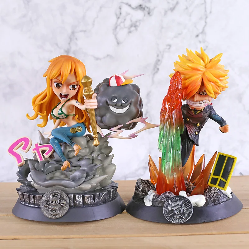

Anime One Piece Action Figure Fourth Zoro Nami Sanji Usopp GK Statue Figure Collectible Model Toy