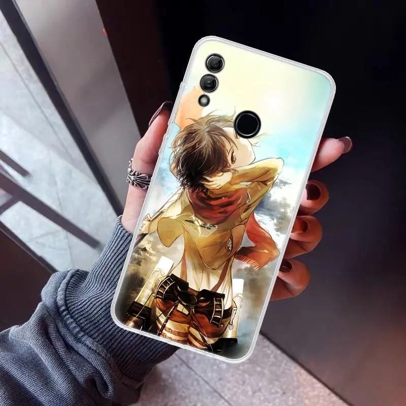 Attack On Titan Anime Cartoon Case Huawei Y5 Y6 Y7 Y9s Honor 9 10 Lite 8a 8x 8s 9x P Smart Z 2019 7x 7a Soft Tpu Back - Mobile