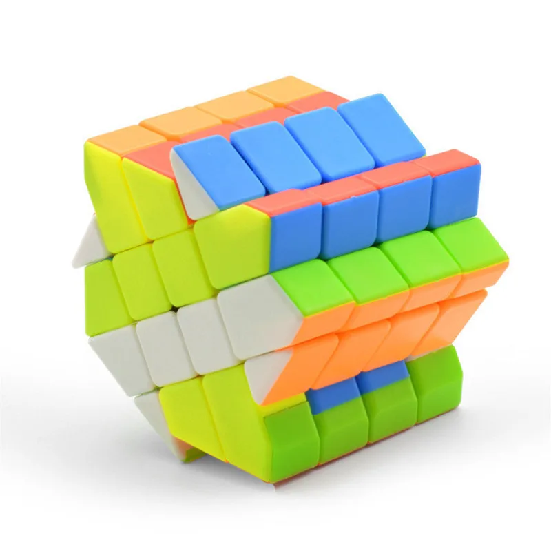 LeFun 4x4x4 Fisher Wind-fire Wheel магический куб профессиональный многоцветный безопасный ABS Ультра-гладкий 4x4 скоростной Головоломка Куб детские игрушки подарок