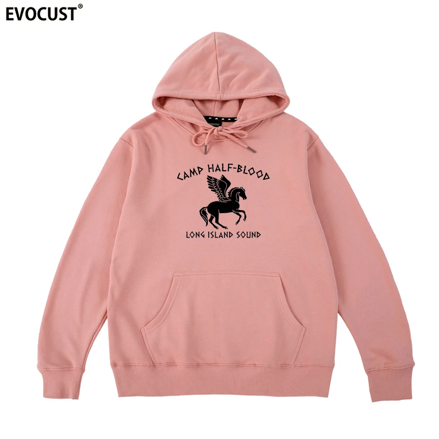 Tender pink Camp half blood Перси Джексон Лонг-Айленд звук Хэллоуин костюм для мужчин толстовки Кофты женщин унисекс чёсаный хлопок - Цвет: Tender pink