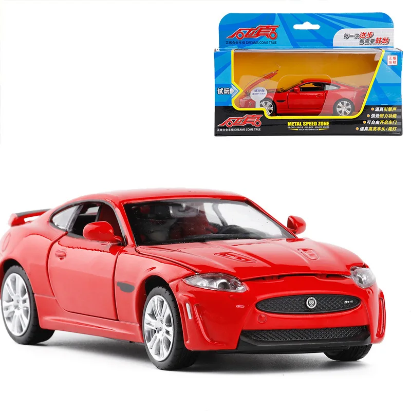 

Caipo 1: 32 Alloy JAGUAR Car Model Sound And Light Warrior CHILDREN'S Toy 88318 Boxed
