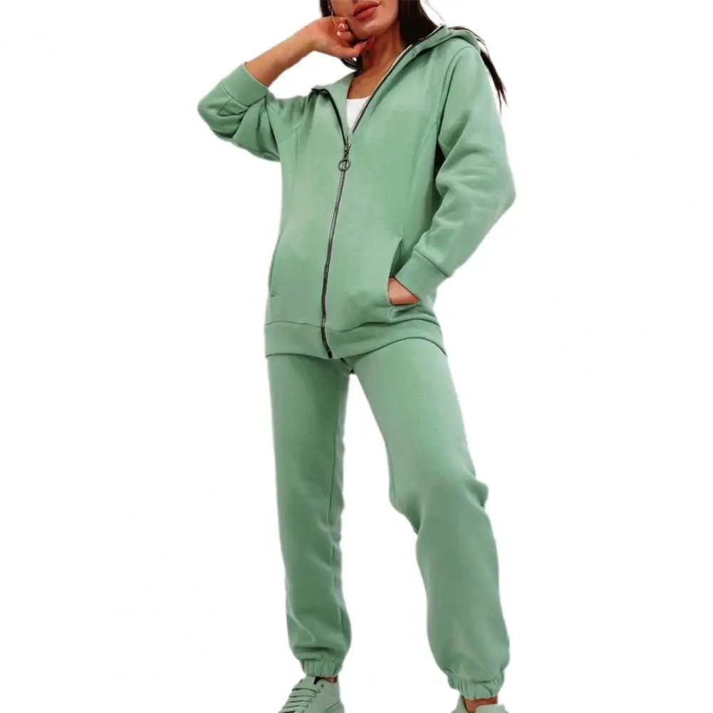 

1 комплект, спортивный костюм, модный плотный Универсальный женский костюм с капюшоном, 4 размера