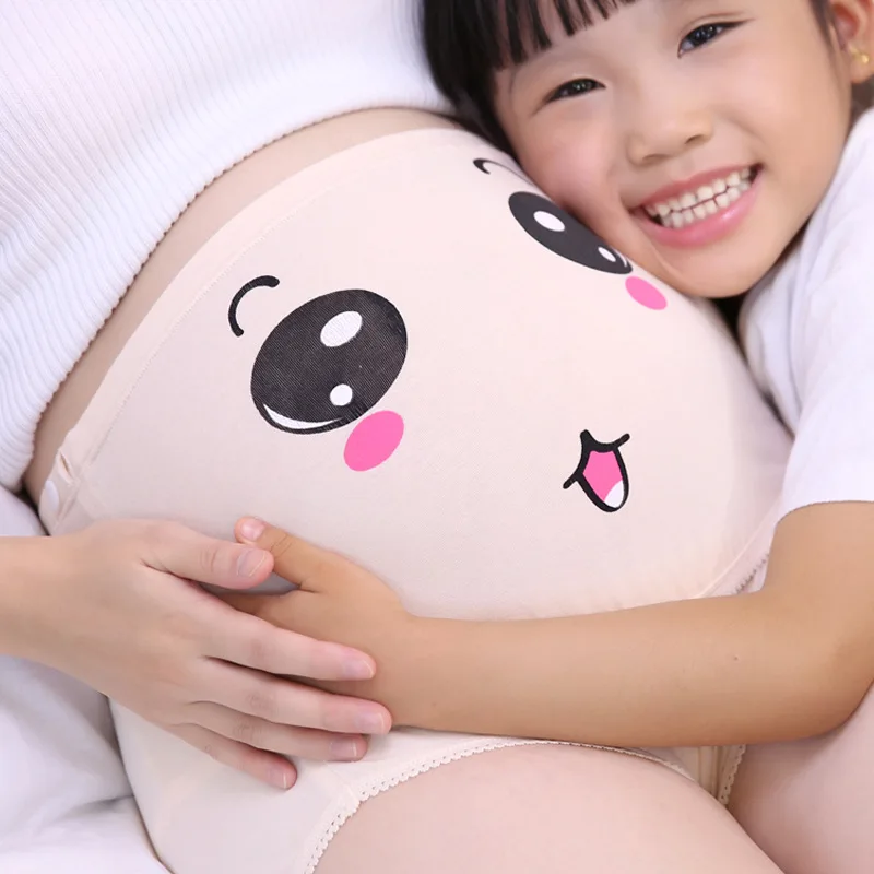 Трусики для беременных с высокой талией регулируемые трусики живота милое