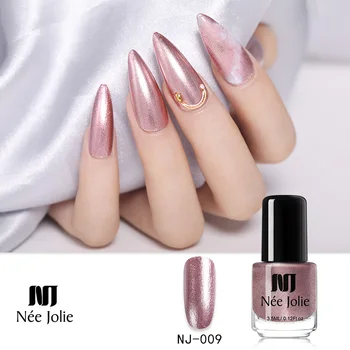 

NEE JOLIE 73 Colors Nude Glitter Sequins Semi Permanent Pearly shell Nail Art Polish Varnish DIY Design 3.5ml