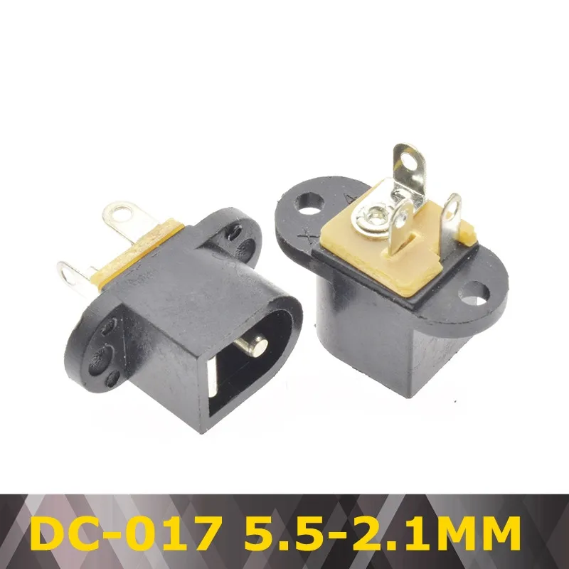DC017 DC Мощность с разъемом типа Jack 5,5*2,1 мм 0,7 2,0 мм DC-005 DC-002 DC-012 DC-017 DC-022 DC-022B DC-025 DC-083 DC-098 DC-099 DC005 - Цвет: DC017