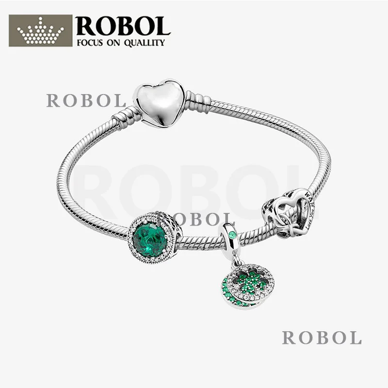 

Original High-quality Boutique 925 Sterling Silver Bracelet Accessories, Emerald Green Tone Vitality and Playful Classic Fashion