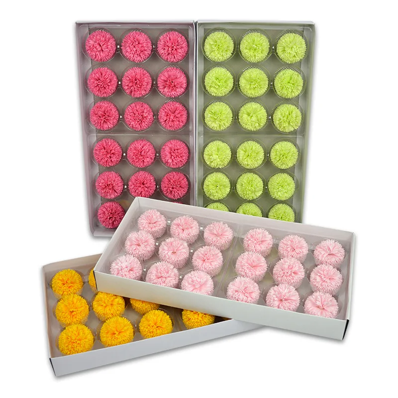 

18Pcs Soap Flower Carnation Bath Body Flower Floral Soap Scented Flower Essential Wedding Valentine'S Day Gift Holding Flowers