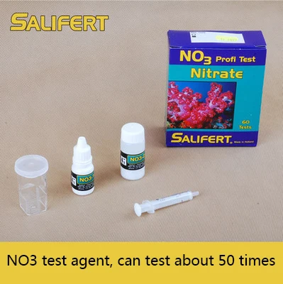 Salifert Seawater Tester Coral Cylinder Water Quality Test CA MG KH NO3 PO4 NO2 PH K SR B English Manual