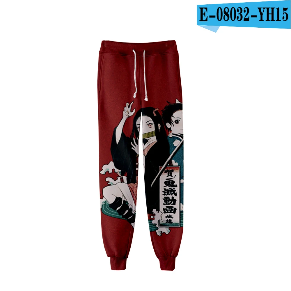 3D pants Популярные повседневные брюки с 3D принтом «Призрак клинок», штаны для мужчин и женщин, модные новые модные осенне-зимние спортивные штаны для мальчиков и девочек с 3D изображением демона - Цвет: 3D pants