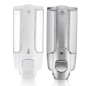 

Hot sale 350ml Hand Soap Shampoo Dispenser Wall Mount Shower Liquid Dispensers Containers With Lock For Bathroom Washroom HVR88