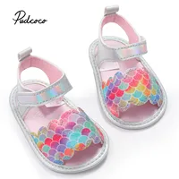 Baby Sandals, Toddler Fish Scale patterns Anti-Slip Footwear Walking Shoes Prewalker for Summer, 3-9 Months 1