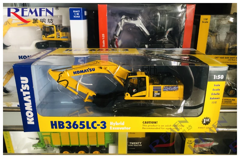 Коллекционная модель из сплава первой передачи, подарок, 1:50, масштаб, Komatsu HB365LC-3, гидравлический экскаватор, Строительная техника, литая игрушка, модель