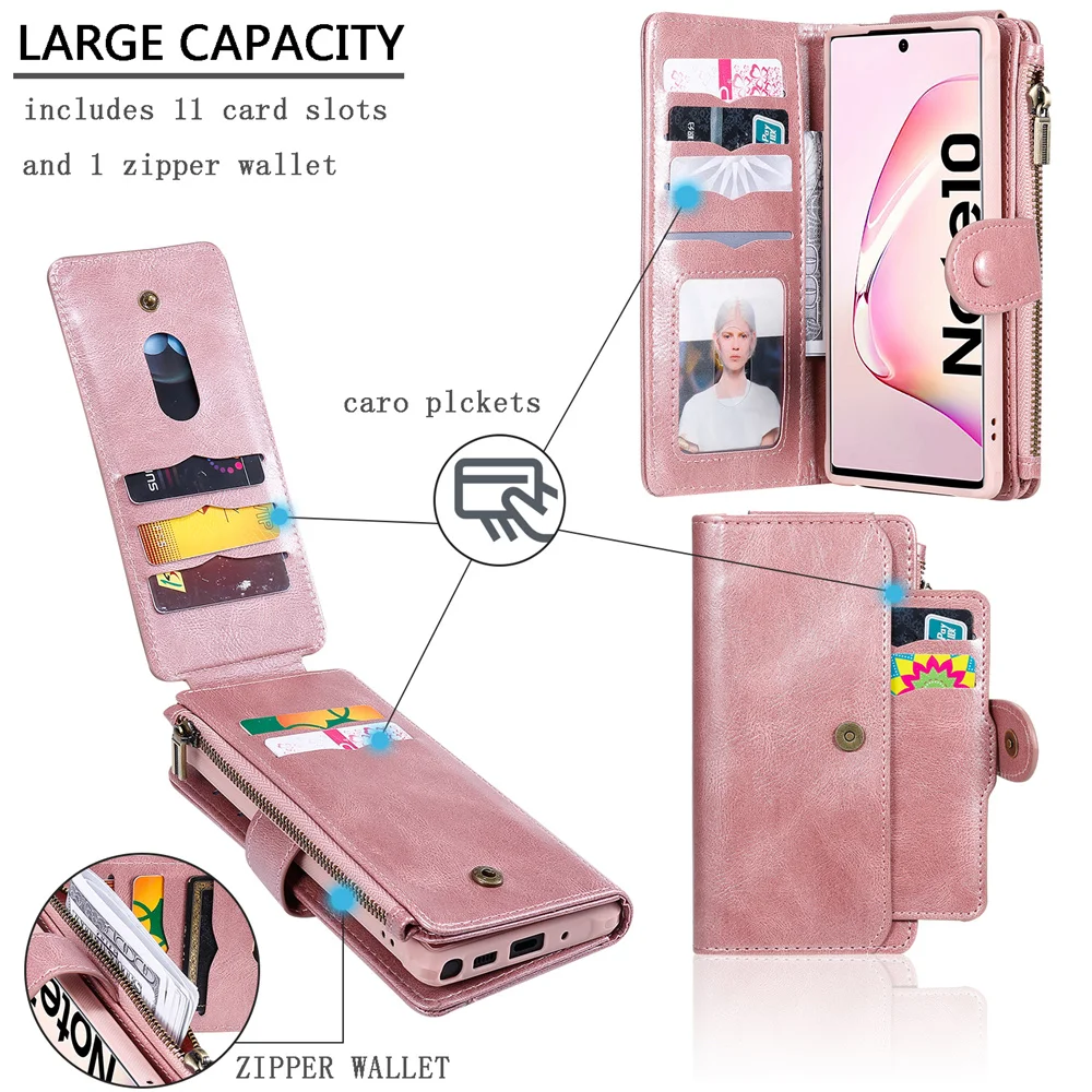 Luxury Detached Wallet For Samsung S20 Ultra Leather Flip Case For Samsung Galaxy S8 S9 S10 E 5G Note 8 9 10 + Plus Phone Cover Luxury Detached Wallet For Samsung S20 Ultra Leather Flip Case For Samsung Galaxy S8 S9 S10 E 5G Note 8 9 10 + Plus Phone Cover
