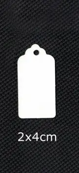 6 1000pcs Kraft Bookmark with Scalloped Edge Blank Gift Tags DIY Creative Price Label Paper Hang Tags - Цвет: 6