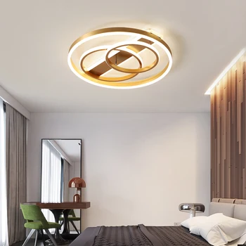 

Nordic bedroom lamp golden luxury style ceiling chandelier living room kitchen simple modern creative study chandelier lighting