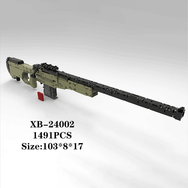 

Xingbao New 24002 Building Block M24 Sniper Rifle Toy Gun Model 1491 Pcs Children's Christmas Gift Boy's Toys