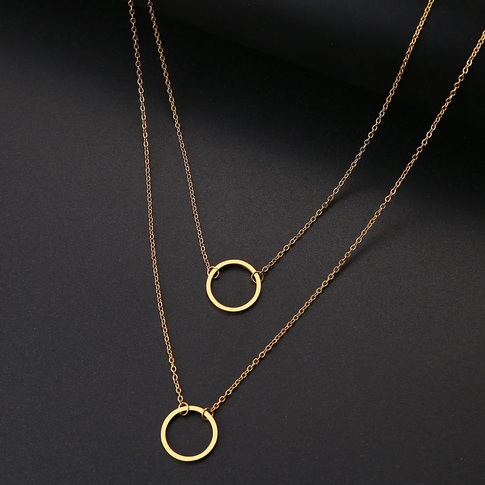Double Layered Gold Necklace - Image 5