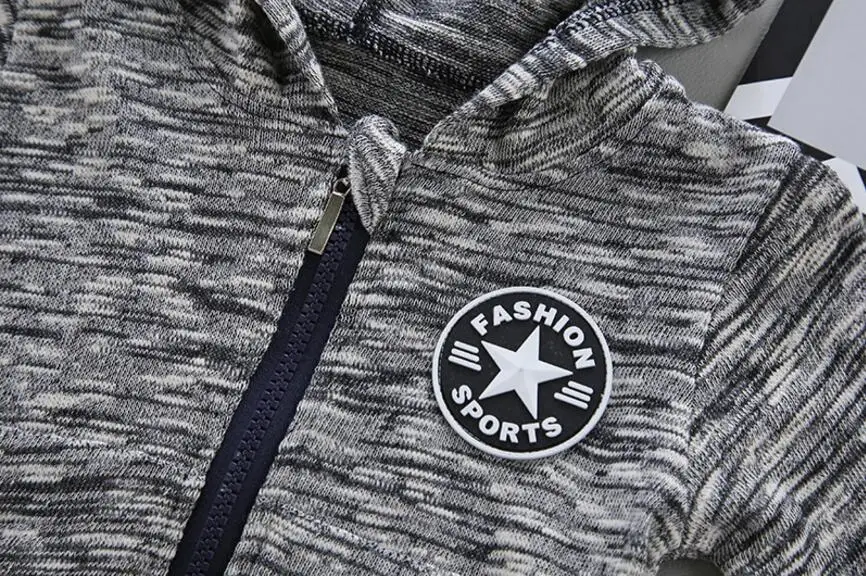 Boys'Dress/весенне-Осенняя детская одежда с длинными рукавами, модная спортивная одежда из трех предметов, одежда для мальчиков