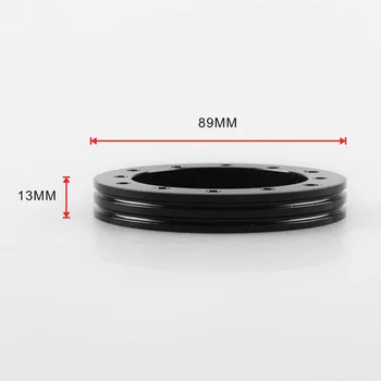 

Car Steering Wheel Gasket Auto Black Aluminum Alloy Adapter Hex Bolts Replacement Interior