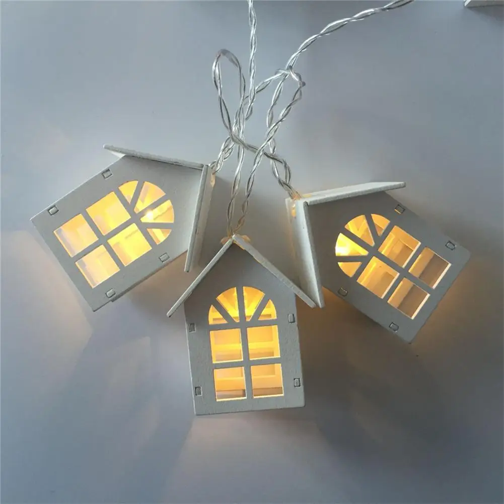 Светодиодный светильник 2 м, 10 шт., деревянная гирлянда, освещение для рождественской елки, дома, сказочный светодиодный светильник,, новогоднее, Рождественское украшение для дома