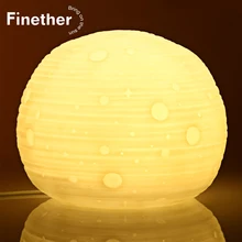 3D лунный светильник, модный светодиодный декоративный светильник, ночник, романтический подарок на день рождения, ночной Светильник