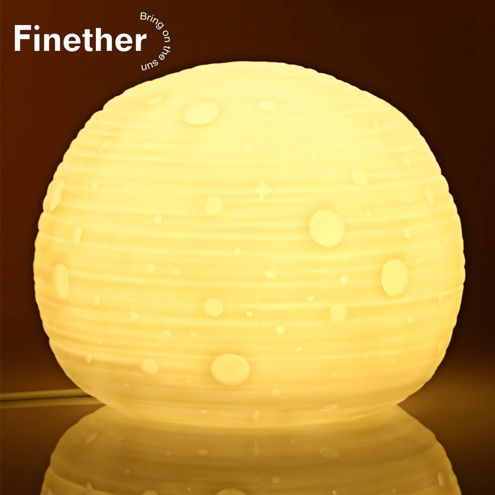 3D лунный свет модная светодиодная декоративная лампа ночник Романтический