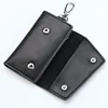 Men Leather Key Holder Organizer Pouch Car Key Bag Wallet Housekeeper Key Case Mini Card Bag Black ► Photo 2/6