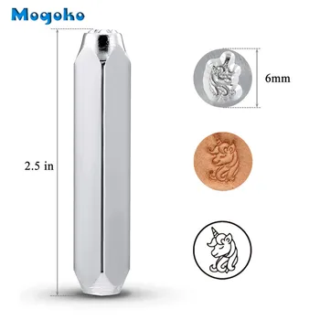 Mogoko 6mm Metal Stamp Punching Tool Aluminium Leather Unique Marking Symbol Punching Stamps Tools Craft for Punches Stamping 3