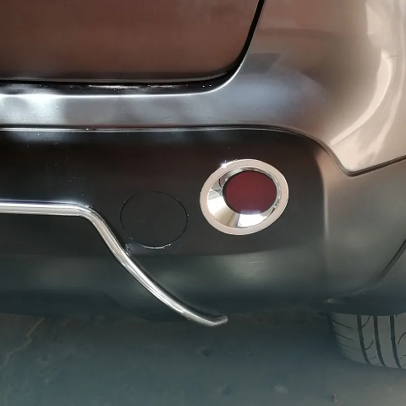 Для Nissan qashqai j10 dualis 2013 2012 2011 2010 2008 1 6 хром задний противотуманный фонарь крышка