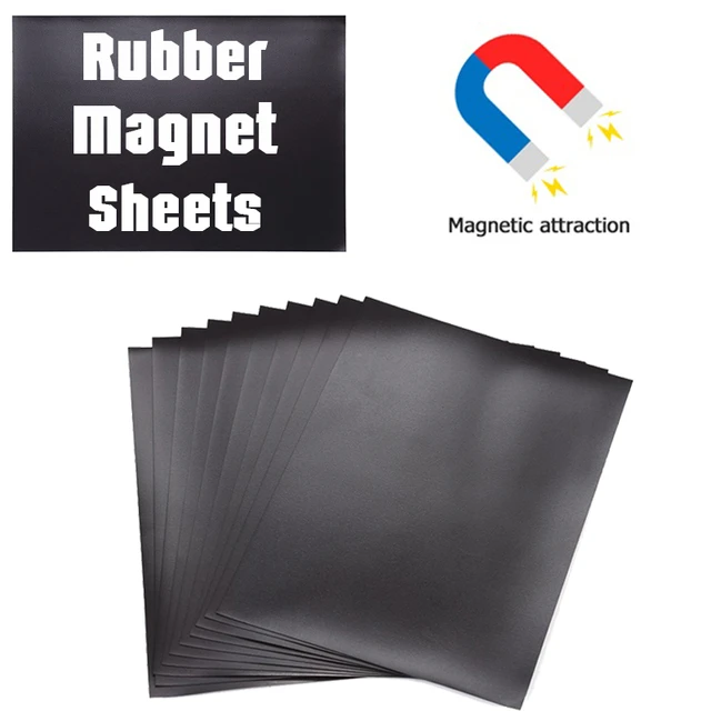 10pcs Magnet Sheets Black Magnetic Mats & Plastic Folder Bags for Storage  Cutting Dies Stamps Organizer Holders Transparent Bags