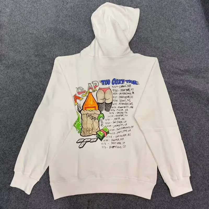 Мужские толстовки как можно скорее ROCKY TOO COZY Тур толстовки унисекс Женские как можно скорее MOB толстовки Тур часы в советском стиле Kanye West