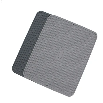 

Silicone Pad Kitchen Drying Mat Table Placemat Cushion Drainer Fast Draining Dish Sink Anti-Bacterial Trivet Protector