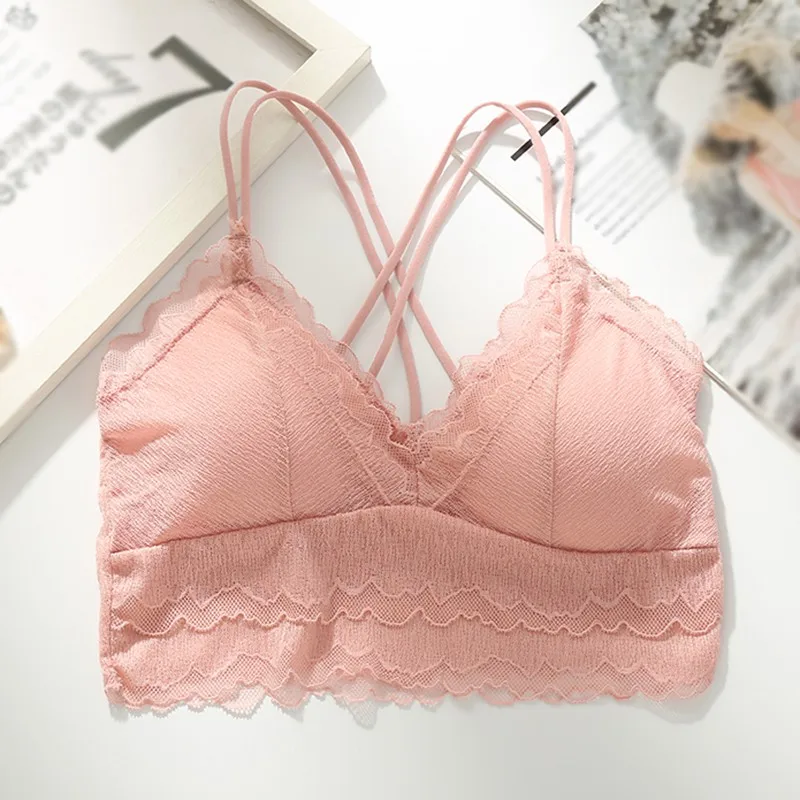 

Women Lace Bras Beauty Back Underwear Sexy Bralette Female Wireless Bra Seamless Lingeries