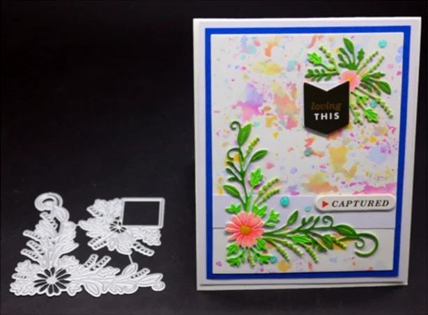 8.2X8.1cm YINISE для скрапбукинга, металлические Вырубные штампы для трафареты для скрапбукинга, дверная Обложка, бумажные открытки в альбом, тиснение, вырубки - Цвет: 8.2X8.1cm