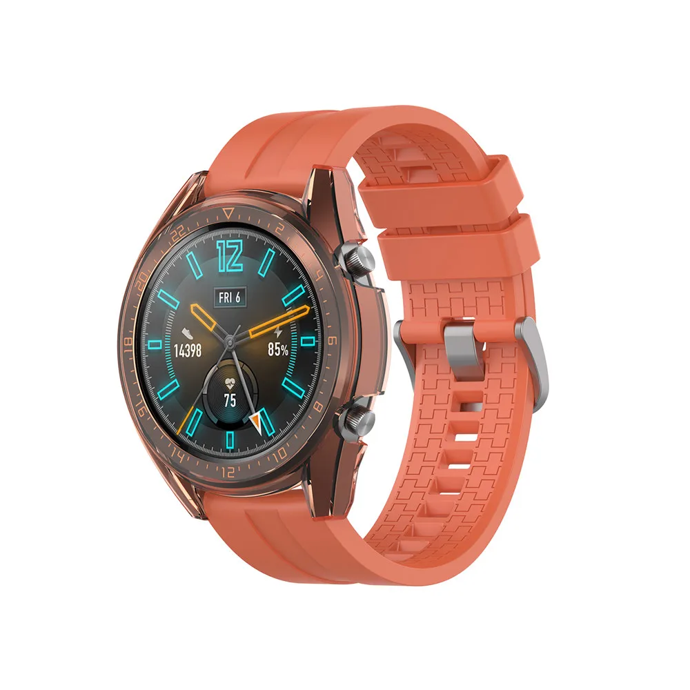 Защитные чехлы для huawei Watch GT 46 мм TPU прозрачный защитный чехол Спортивная активная классическая версия оболочка рамка reloj чехол