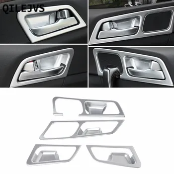 

4 Pcs LHD Chrome Inside Door Handle Frame Trim Cover For Kia Sportage QL 2016 2017