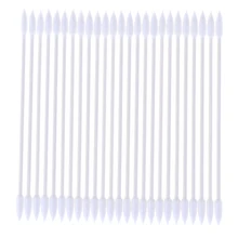 25 шт./пакет двойной головкой ватный тампон Мягкий хлопок бутоны для чистки ушей тампоны Microbrush Cotonete pampons здоровья Красота