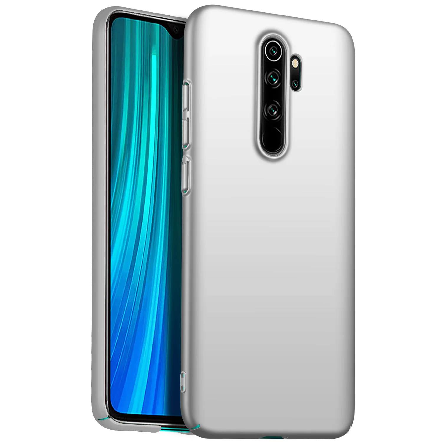 Для Xiaomi Redmi Note 8 Pro Чехол Высококачественный жесткий ПК Тонкий матовый защитный чехол для Xiaomi Redmi Note 8 8pro note8 - Цвет: silver