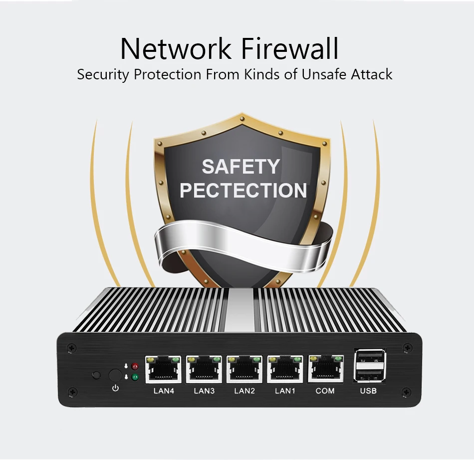 Kopen Xcy Firewall Pfsense Pc Intel Celeron J1800 J1900 Router Pc 4 Ethernet Poorten Windows 10 Htpc Vga Fanless Mini Pc