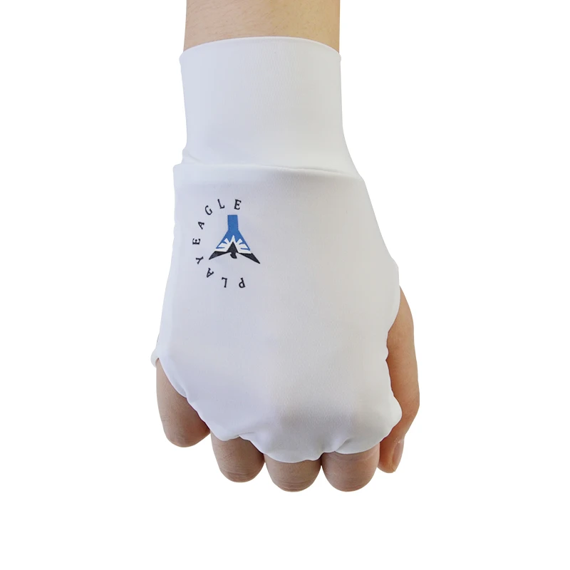 M (left hand) PLAYEAGLE Sunblock Fingerless Gloves Summer UV Protection Driving ice silk Cover golf gloves - Цвет: M (left hand)
