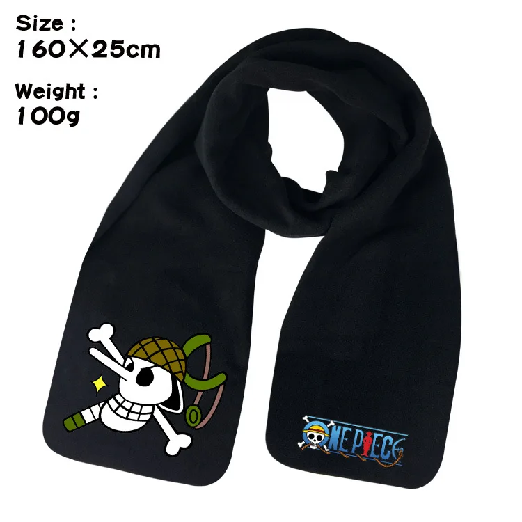 Аниме one piece зимние теплые шарфы Luffy Law мягкий мужской теплый длинный шарф шаль Косплей Костюм Рождественский подарок - Цвет: I