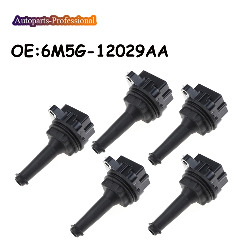 5 штук в партии 6M5G-12029AA 6M5G12029AA катушки зажигания для Volvo V50 C30 C70 S40 S60 V70 S80 форд фокус KUGA MONDEO S-MAX 2,0 2,4 2,5