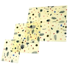 3 шт пчелиный воск пищевая обертка свежая ткань вместо цепляющейся пленки упаковка обертка многоразовая пищевая пленка для сэндвич закуски фрукты сыр