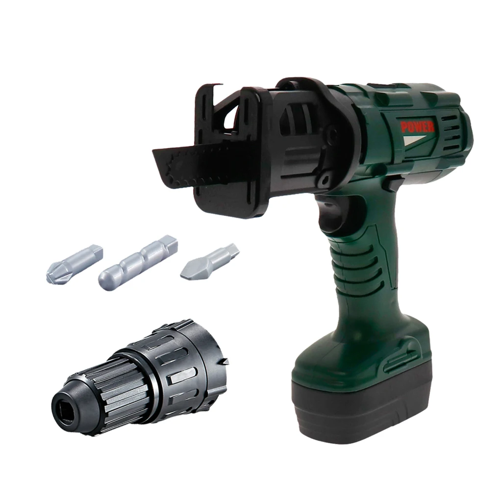 Kids Power Construction Toy Plastic Tool Chainsaw With Sound Pretend Play 