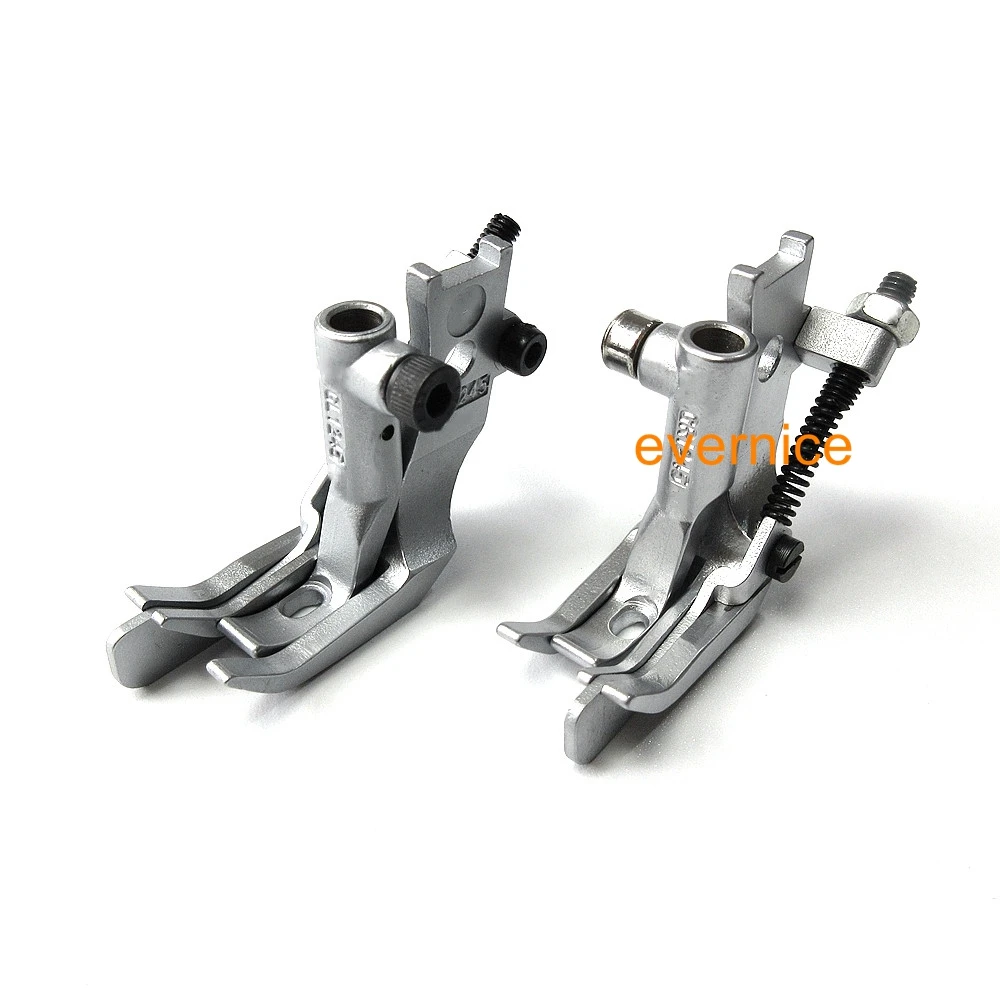 2 Set Di Destra + Sinistra Bordo Molla Guida Impuntura Piede Per Pfaff 145 335 545 1245