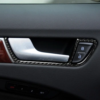 

Inner Door Handle Frame Decorative Cover Trim Sticker for Audi Q5 A4 A5 B8 2009-2016 Stylish Car Accessories Interior Decoration