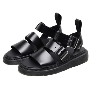 

summer sandals Women 2020 cow Leather Shoes Comfy Platform sneakers Flat Sole Ladies Toe Foot Correction Orthopedic sandals